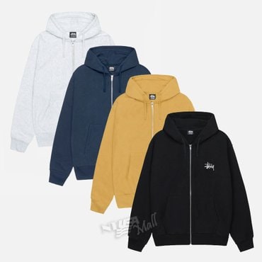  스투시 베이직 로고 후드 집업 4컬러 STUSSY BASIC ZIP HOODIE