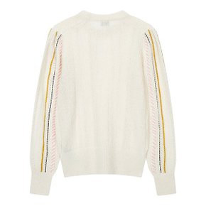 [PS PAUL SMITH] 여성 아일렛 스트라이프 알파카 니트 5742128501000