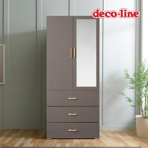 코넬 비비 800 3단서랍 반거울 수납 옷장 DKN021C