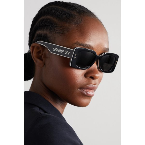 디올 Diorpacific S1u Square-frame Acetate Sunglasses 블랙 1647597289085442