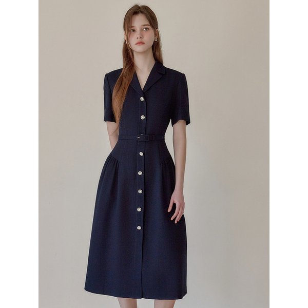 [Y]SS Calla137 쉬비긴즈 비긴 트위드 원피스 네이비