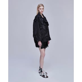 [파주점] [송지오우먼]송지오 컬렉션 레이어드 에비에이터 트렌치 블랙 WH2JP708BK