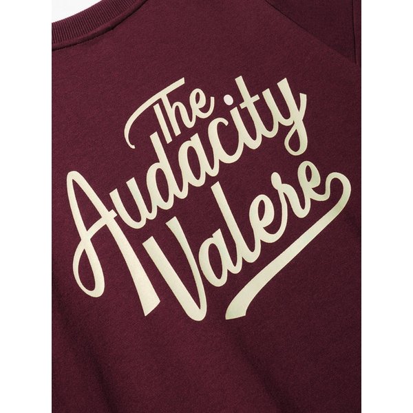 뉴웨이브 더블코튼 더시티 반팔 티셔츠 버건디 YKST1458