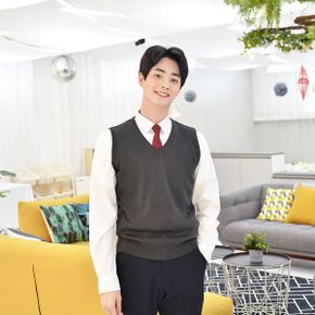교복몰 보풀방지 그레이 교복조끼 남자 _P343223933