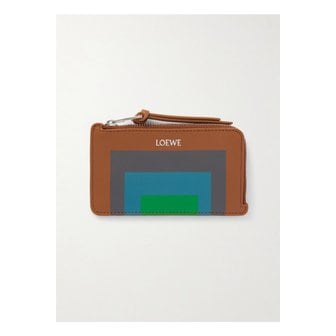 로에베 조세프 알버스 프린트 가죽 카드홀더 멀티컬러 46376663162923296