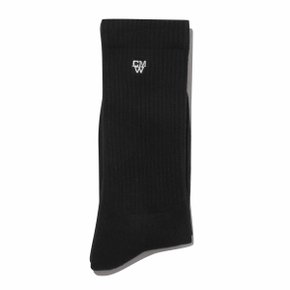 Black Logo Socks_CALAX25110BKX