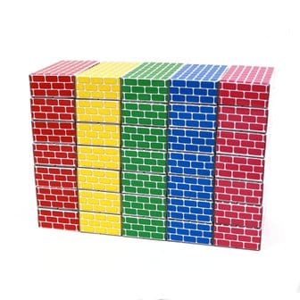 쿠쿠토이즈 에듀플레이 종이벽돌블록 중형 오색 (35PCS)