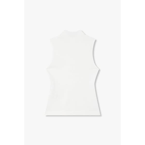 하이넥 슬리브리스 탱크 탑 (화이트) EN15106012000