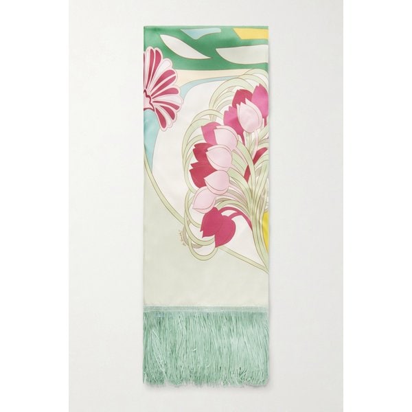 라더블제이 프린지 프린트 실크 트윌 스카프 46376663163024312