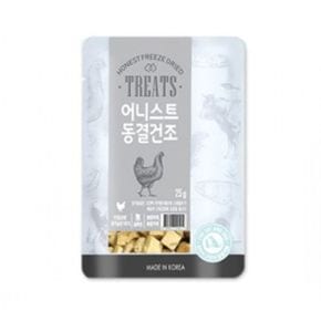 생활모음 동결건조 강아지 닭가슴살큐브 25g X ( 2매입 )