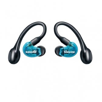  SHURE 슈어 (2세대) AONIC 215 완전 무선 고차음성 이어폰 / SE21DYBL+TW2-A 트랜스 루센트 블루