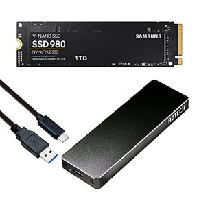 Samsung 980 1TB PCIe NVMe M.2 (2280) SSD MZ-V8V1T0BACA 일본 삼성 내장 외장 케이스 포함