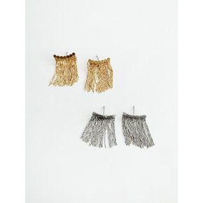 Glitter Curtain Earring / 2color