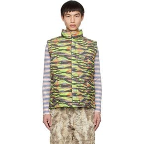 이알엘 그린 카모 다운 베스트 ERL06J007 ERL GREEN RAVE CAMO