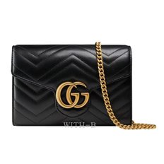 (쇼핑백증정)[GUCCI]GG 마몬트 마틀라세 미니 체인백 474575 DTD1T 1000