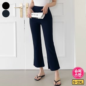 제이지컴퍼니 여성용 시원한 쿨원단 사방스판 부츠컷 밴딩 팬츠 바지