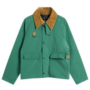 남성 Barbour OS Spey Casual Jacket Racing Green