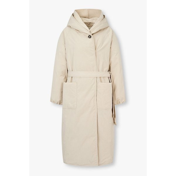 벨티드 후드 롱 다운 코트 7255417108104