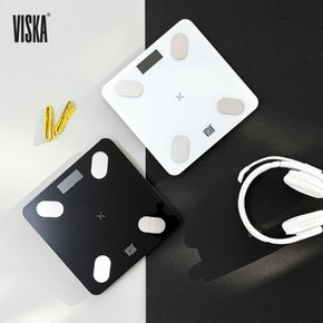 [VISKA] 비스카 블루투스 스마트 체중계 VK-S1(화이트), VK-S2(블랙)