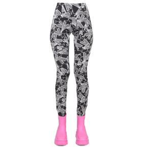 엠에스지엠 Womens Pants LEGGINGS WITH PRINT BLACK 3342MDP124_22785499