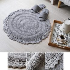  예쁜디자인 침실 안방 세련된 원형러그 화장실 욕실