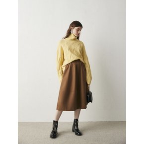 OZ_Delicate corded Mohair wool loose sweater_2 COLORS