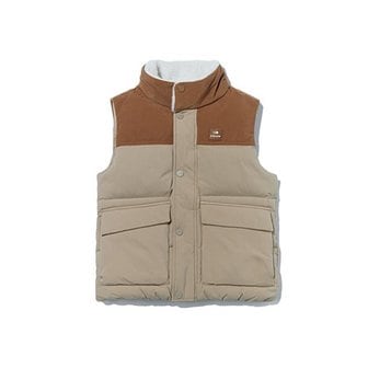  아이더조끼 JQS JUW22603E2 CORDUROY-P (코듀로이 P) 키즈 남여공용 다운 베스트 (Beige)