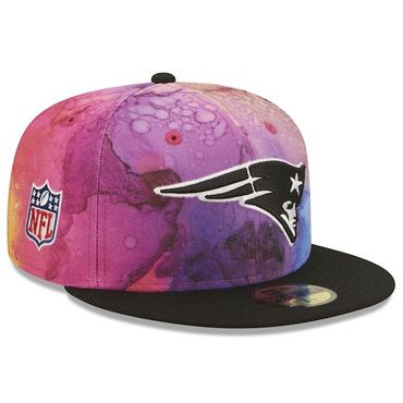 뉴에라 뉴잉글랜드 패트리어츠 2022 NFL 크루셜 캐치 59FIFTY 피티드 햇 모자 - 핑크/블랙 91417