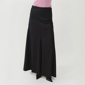스트라이프 플레어 롱 스커트_블랙 / STRIPE FLARE LONG SKIRT_BLACK