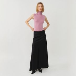 스트라이프 플레어 롱 스커트_블랙 / STRIPE FLARE LONG SKIRT_BLACK
