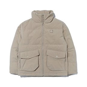 패딩 JQS DUW22565E2 CORDUROY BASIC (코듀로이 베이직) 남여공용 다운 자켓 (Beige)