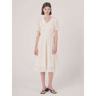 웬스데이딜라잇 WED_Wave texture long dress