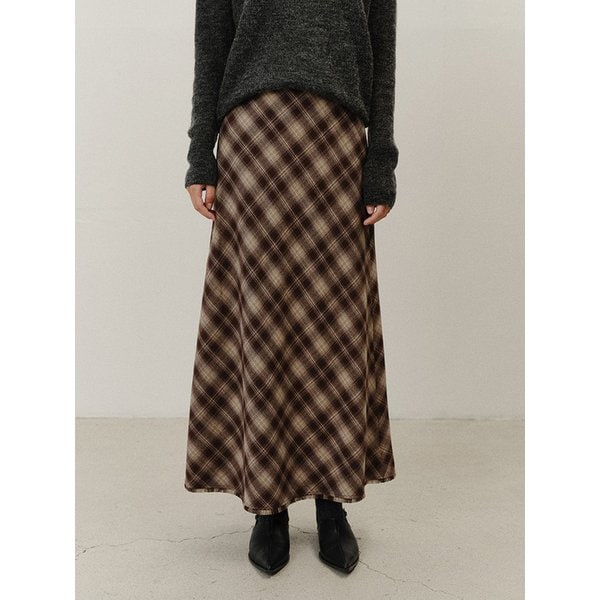 TVF CHECK MAXI SKIRT_2COLORS
