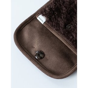 Boucle suede belt bag (Brown)