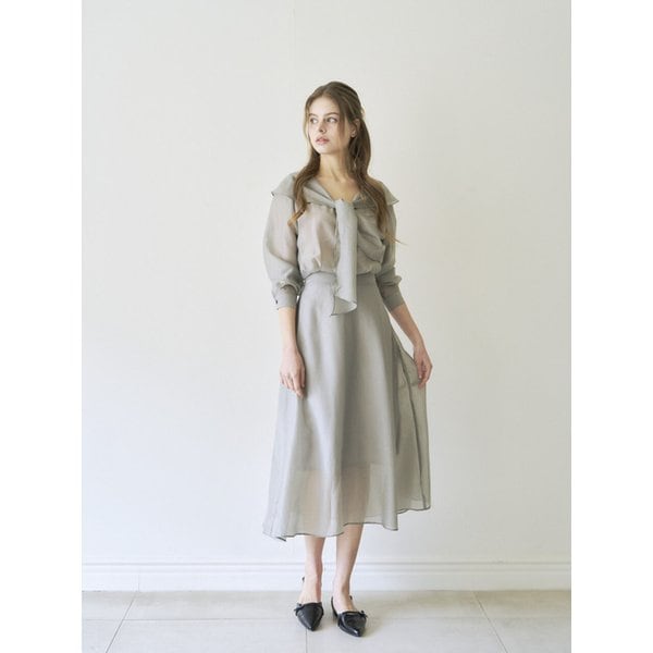 새틴 타이 원피스_3color