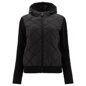 24FW 캐나다구스 아우터 CG HYBRIDE QUILTED KNIT HOODYCG 6800L 5161 Black