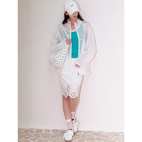 Punching Lace String Skirt