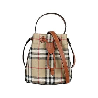 버버리 [시흥점] 25FW 체크 드로스트링 버킷백 미니 (8109794)
