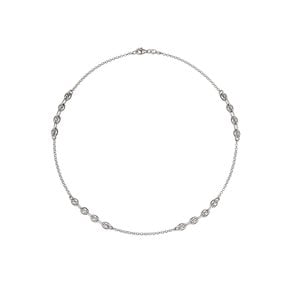 SILVER 벨리나 화이트 목걸이 S-FANN024W
