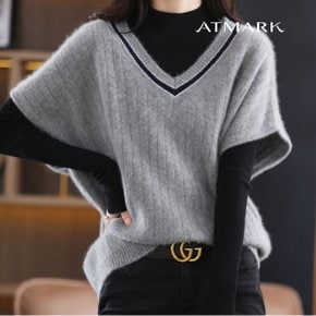 ATMARK 77까지 루즈브이넥니트베스트 AA36VT018G_P350825079