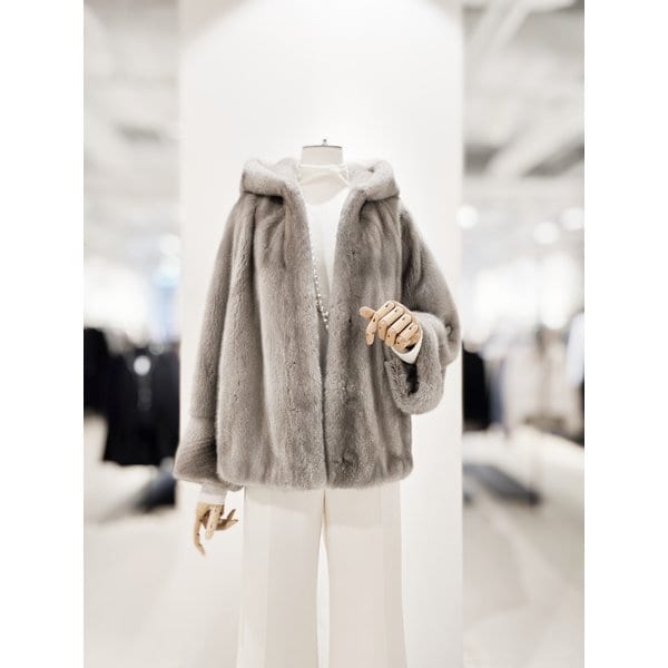 [파주점] [더아이잗컬렉션]후드넥 밍크퍼 자켓 CRCAFSF51