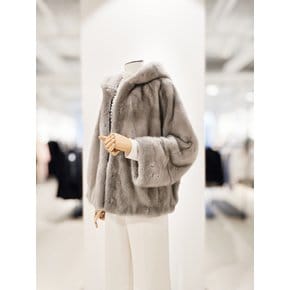 [파주점] [더아이잗컬렉션]후드넥 밍크퍼 자켓 CRCAFSF51