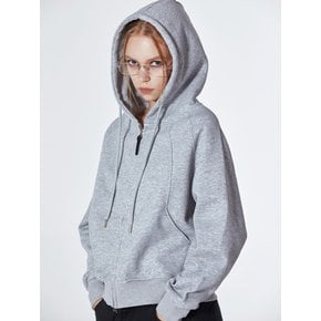 Seam Detail Hoodie Zip Up (GRAY)