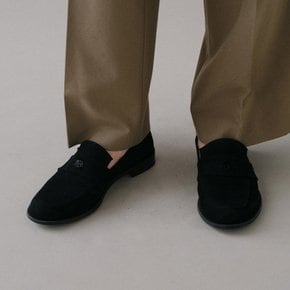 Soffy penny loafer Suede Black