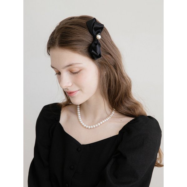 진주 겹리본 집게핀 JP-22-129CC