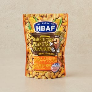 HBAF 군옥수수맛땅콩 맨 콘프라이즈400g