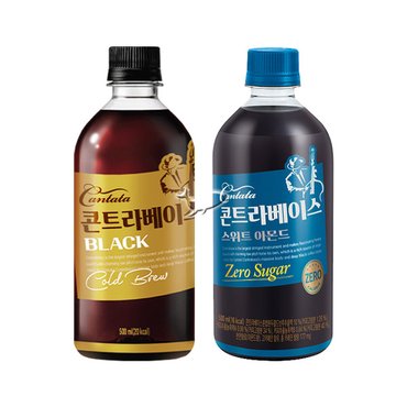  칸타타 콘트라베이스 500ml 블랙/ 6개+스위트아몬드/ 6개 총12개