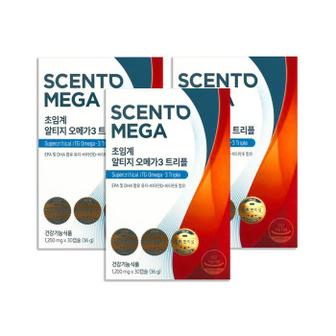 셀러허브 뉴트리원 센토메가 초임계 알티지 오메가3 트리플 1200mg 30캡슐 3개/mjc (S45015758)