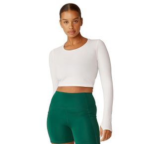 4836853 Beyond Yoga Performance Knit Resilient Cropped Pullover