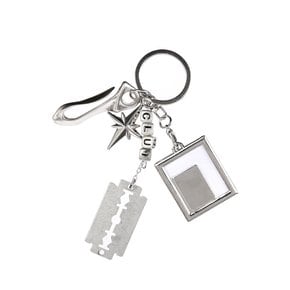 Razor Blade Layered Keyring